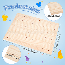 Rectangle Natural Wood Lollipop Display Stands&nbsp;ODIS-WH0030-54A