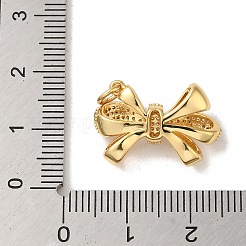 Rack Plating Brass Micro Pave Clear Cubic Zirconia Pendants&nbsp;KK-S366-22G