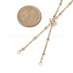 2Pcs Ion Plating(IP) 304 Stainless Steel Slider Necklace Makings&nbsp;AJEW-JB01266