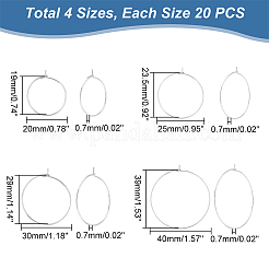 316 Surgical Stainless Steel Hoop Earrings Findings&nbsp;STAS-UN0002-79P