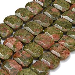 Natural Unakite Beads Strands&nbsp;G-C285-A12-01