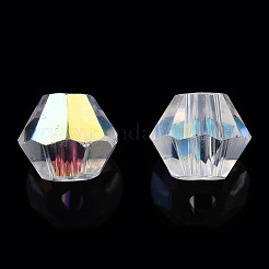Electroplate Transparent Glass Beads&nbsp;GLAA-YWC0001-02A