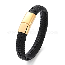 Braided Microfiber Leather Cord Bracelets for Women Men&nbsp;BJEW-D304-05G-02