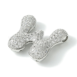 Rack Plating Brass Cubic Zirconia Pendants&nbsp;KK-S378-02P-W