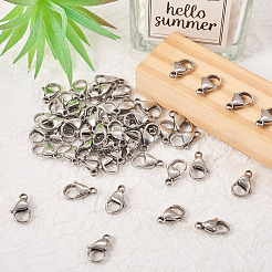 100Pcs 304 Stainless Steel Lobster Claw Clasps&nbsp;STAS-YS0001-27