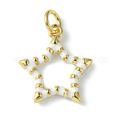 Rack Plating Eco-Friendly Brass Enamel Pendants&nbsp;KK-K332-01