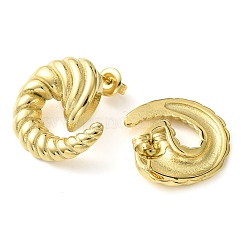 Ion Plating(IP) 304 Stainless Steel Stud Earrings&nbsp;EJEW-Z038-03G