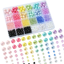DIY Round Acrylic Beads Jewelry Making Findings Kits&nbsp;DIY-FS0007-79