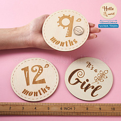 Basswood Milestone Cards&nbsp;WOOD-TA0001-41C
