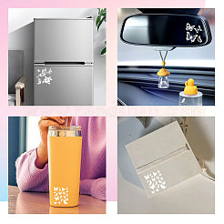 Waterproof Reflective Plastic Mirror Stickers&nbsp;DIY-WH0668-006