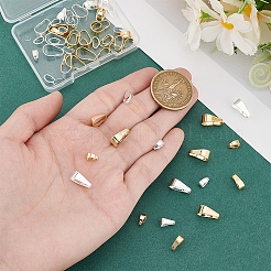60Pcs 6 Styles Brass Snap on Bails&nbsp;KK-PH0011-24