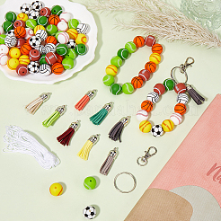 DIY Sports Ball Keychain Making Kit&nbsp;DIY-SP0001-48