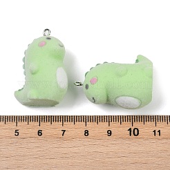 Flocky Resin Pendants&nbsp;FIND-A052-03