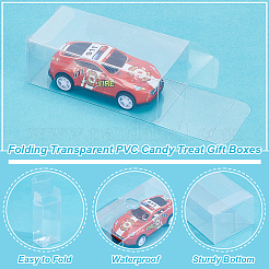 200Pcs Folding Transparent PVC Candy Treat Gift Boxes&nbsp;CON-WA0001-02