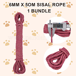 50M Round Twisted Jute Cord&nbsp;OCOR-WH20006-14A