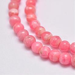Natural Argentina Rhodochrosite Beads Strands&nbsp;G-D864-14-4mm