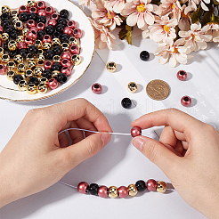 300Pcs 3 Styles Acrylic & ABS Plastic European Beads&nbsp;DIY-SP0001-14