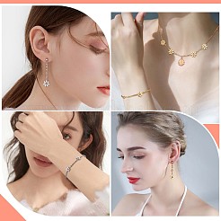 12Pcs 430 Stainless Steel Small Flower Connector Charms&nbsp;JX239A