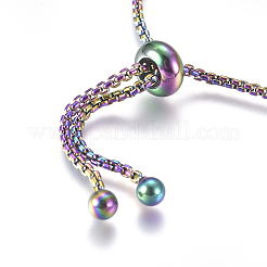 Stainless Steel Slider Bracelet/Bolo Bracelet Making&nbsp;MAK-CJC0001-02