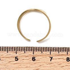 304 Stainless Steel Open Cuff Rings&nbsp;RJEW-K248-18G