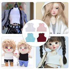 4Pcs 4 Colors Cloth Doll Sleeveless T-shirt&nbsp;DIY-GO0002-47