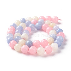 Natural White Jade Imitation Morganite Beads Strands&nbsp;X-G-I299-F14-8mm