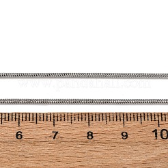 304 Stainless Steel Round Snake Chain Necklaces&nbsp;NJEW-T016-19P
