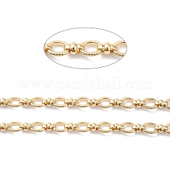 Rack Plating Brass Oval & Knot Link Chains&nbsp;CHC-K013-01