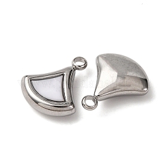 304 Stainless Steel Resin Pendants&nbsp;STAS-P406-15D-P