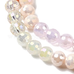 Electroplate Glass Beads Strands&nbsp;EGLA-D300-06-6mm-16