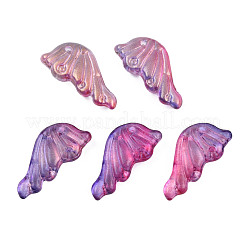 Transparent Spray Painted Glass Pendants&nbsp;GLAA-S190-010A-02