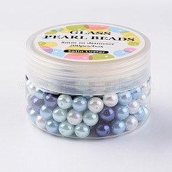 Glass Pearl Bead Sets&nbsp;HY-JP0001-03-C