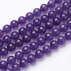 Natural Grade AB+ Amethyst Bead Strands&nbsp;GSR8mmC062-A