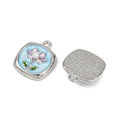 Alloy Enamel Pendants&nbsp;PALLOY-P311-01A-P