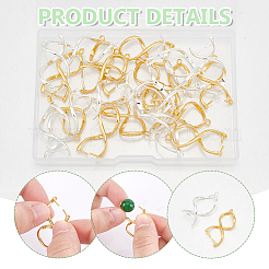 24Pcs 2 Colors Rack Plating Brass Ice Pick Pinch Bails&nbsp;KK-UN0002-55