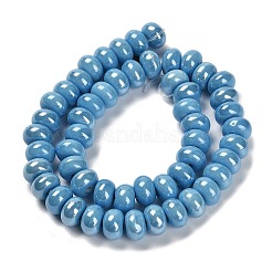 Glazed Porcelain Rondelle Beads&nbsp;PORC-Q001-01F