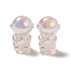 UV Plating Rainbow Iridescent Acrylic Beads&nbsp;PACR-M002-06D