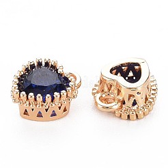 Brass Micro Pave Cubic Zirconia Charms&nbsp;KK-S356-773J