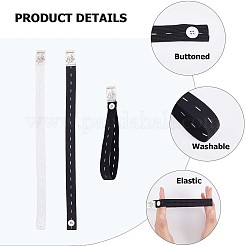 10Pcs 2 Colors TPU Elastic Binding Straps&nbsp;FIND-GF0004-18
