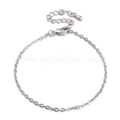 Adjustable Rack Plating Brass Cable Chain Bracelets for Women&nbsp;BJEW-G735-17P