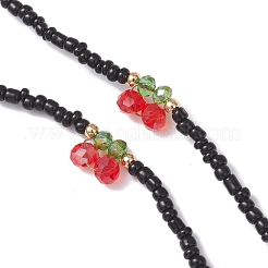 Glass Seed & Electroplate Glass Eyeglasses Chains&nbsp;AJEW-TA00057