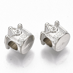 Plating ABS Plastic European Bead Rhinestone Settings&nbsp;KY-T019-13