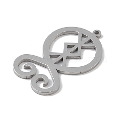 Non-Tarnish 304 Stainless Steel Pendants&nbsp;STAS-B062-09P