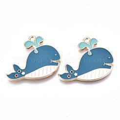 Eco-Friendly Alloy Enamel Pendants&nbsp;X-ENAM-Q437-014-NR