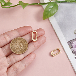 2Pcs Brass Spring Gate Rings&nbsp;KK-BBC0024-20G-01