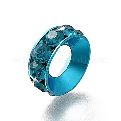 Brass Rhinestone Spacer Beads&nbsp;KK-M313-44D