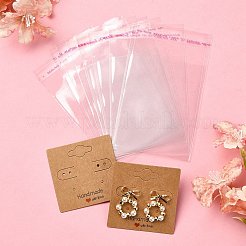 30Pcs Square Paper Earring Display Cards&nbsp;EDIS-YW0001-06A