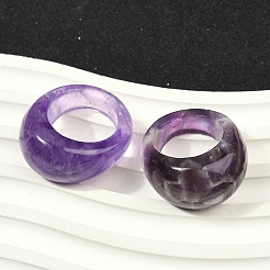 Natural Amethyst Finger Rings for Unisex&nbsp;RJEW-C128-01A