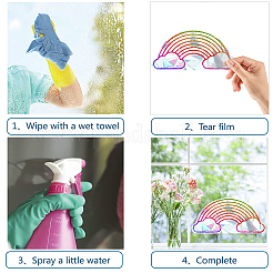 Rainbow PVC Laser Adhesive Stickers&nbsp;DIY-WH0273-51