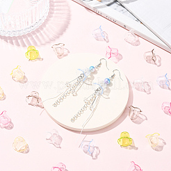 120Pcs 6 Colors Transparent Acrylic Bead Caps&nbsp;TACR-SC0001-51
